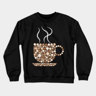 Aesthetic Coffee Cup Silhouette Crewneck Sweatshirt